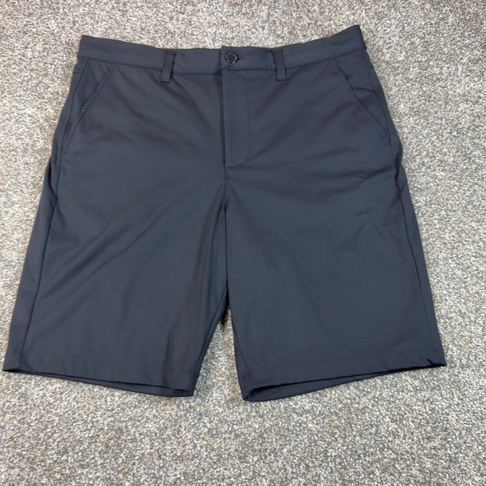 Graham Luxe Trace Men Black Golf Shorts Size 34 Nylon Spandex Lightweight